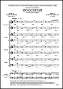 Invocation SSAATTBB choral sheet music cover